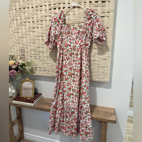 Pink City Prints Dresses & Skirts - Floral Midi Dress